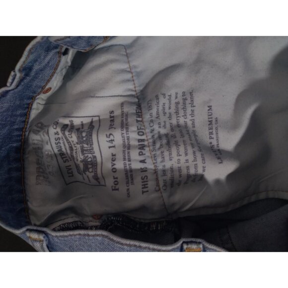 Levis 511 Jeans Mens 38x32 Premium Light Blue Washed Big E Red Tab  READ - Picture 7 of 16